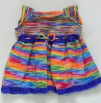 Evaleigh - Disco Baby Knits "Double Rainbow"  size 2  - $10 off!