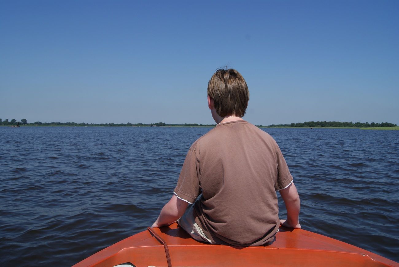 4.2, What makes me smile: My youngest son who overcame his fear of the water this summer.