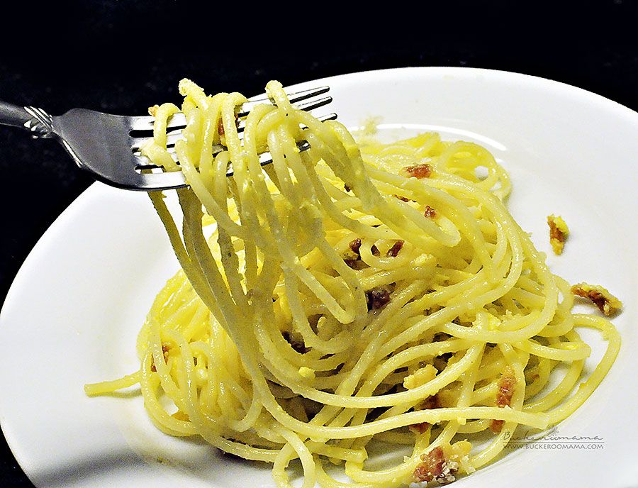 3.13, Spaghetti alla carbonara for dinner