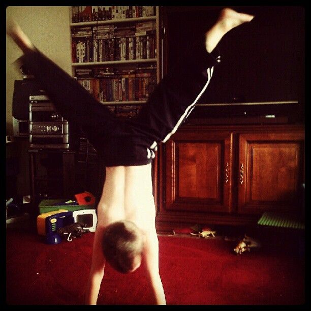 FOR USE, Straddle Handstand (from my HTC)