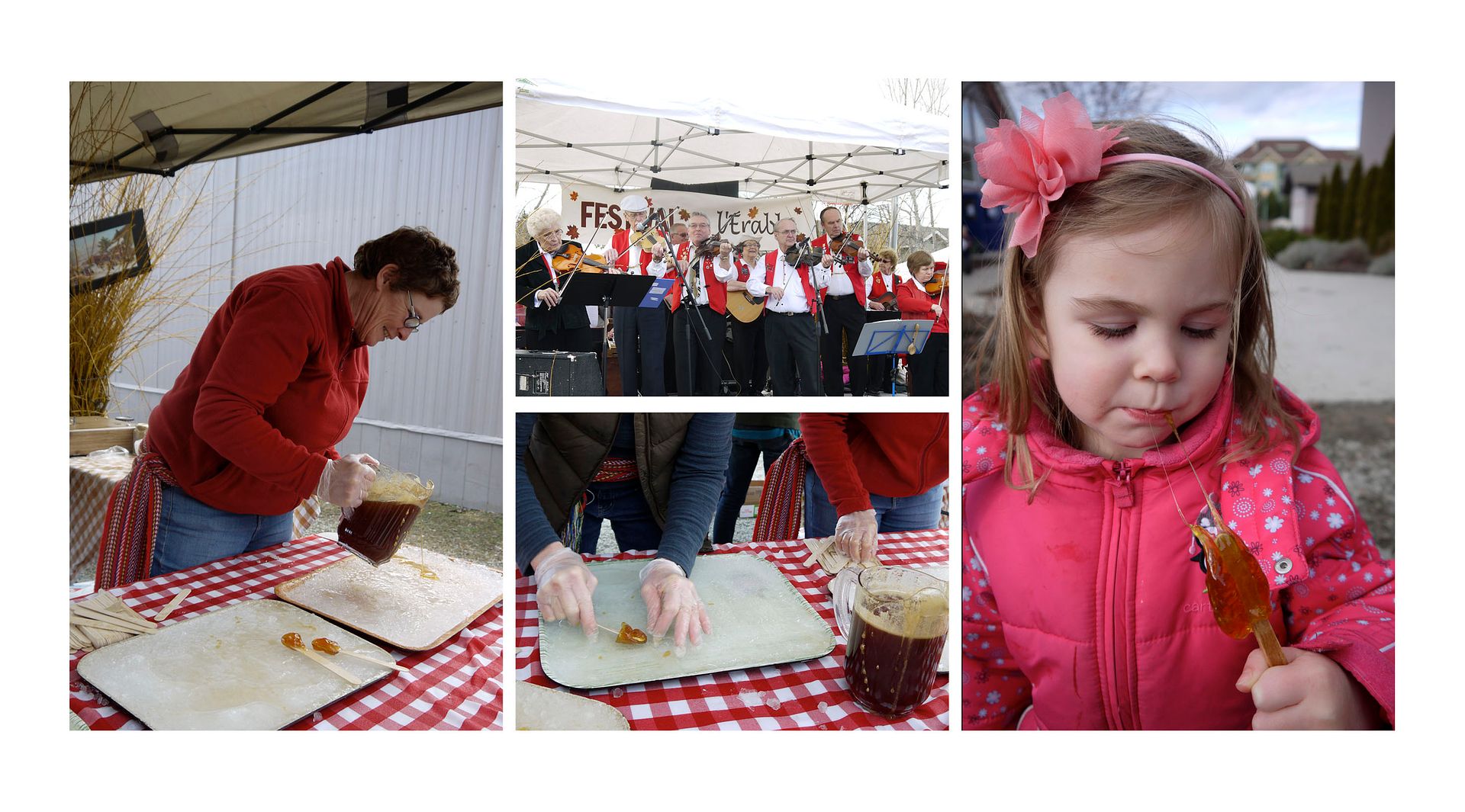 2012.03.27, Le Festival de l'Erable! (The maple festival) Break out the traditional fun and games, French Canadian music and thick maple syrup on a stick! Yummmmmm!