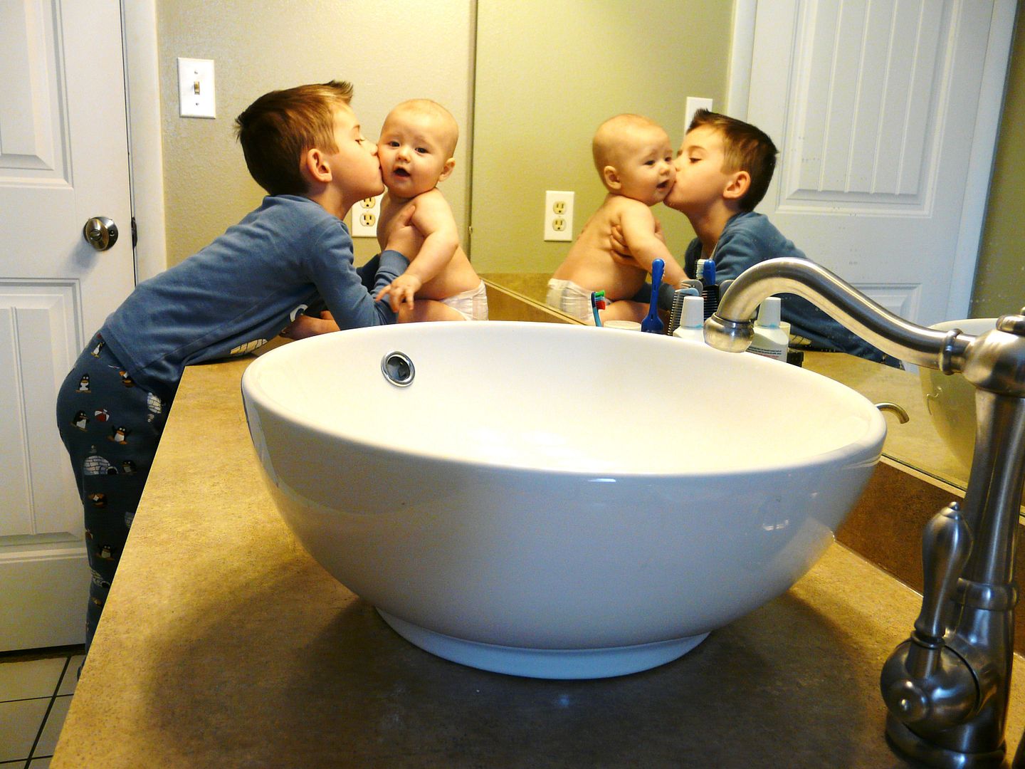 My Bathroom, I love my bathroom sink... but can you guess what I love even more?