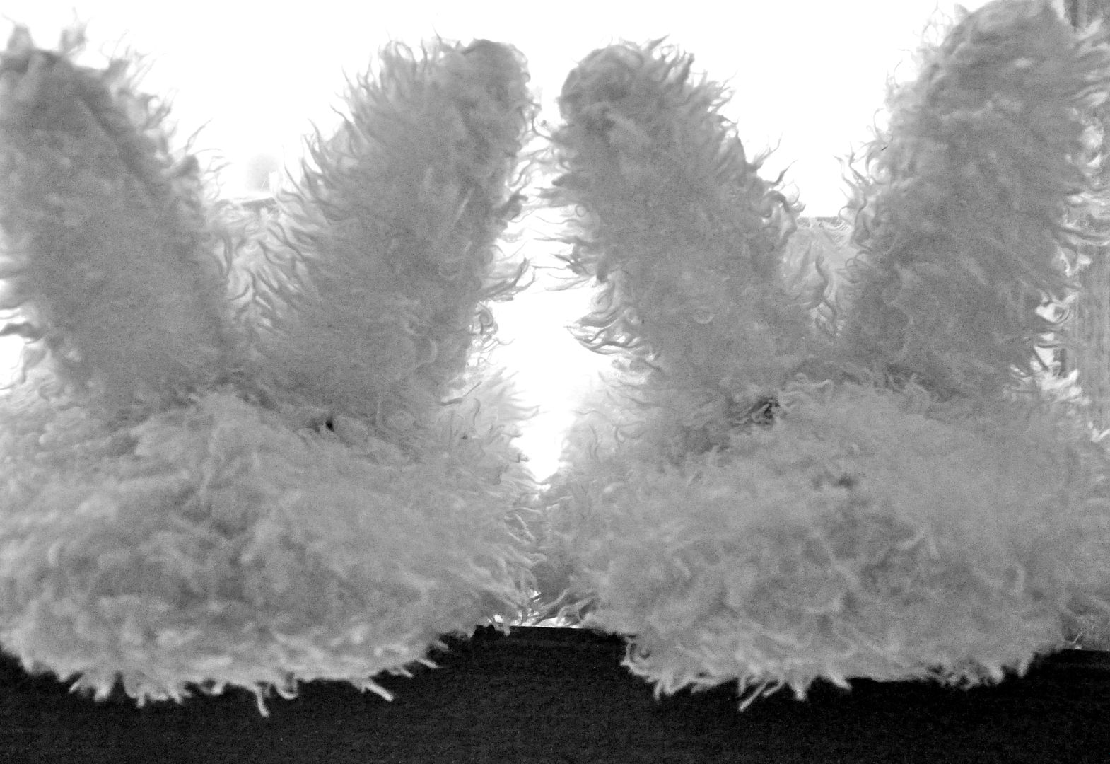 12.2.10 fuzzy bunny baby slippers