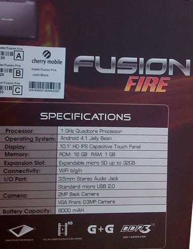 CHERRY MOBILE UNVEILS FUSION FIRE