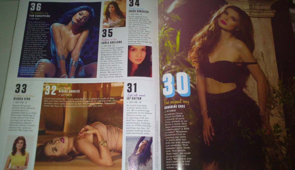 FHM 100 Sexiest Women in 2013 PH Edition