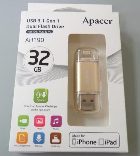 Apacer AH190 Dual Flash Drive