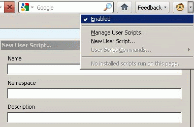 GreaseMonkey used by Jcyberinux