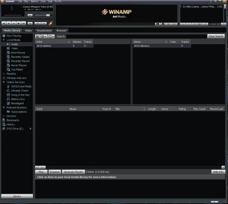 Winamp Latest Version and Winamp Android used by Jcyberinux