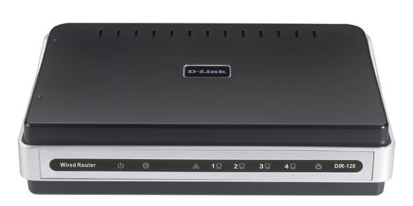 WIRED NETWORK ROUTER – D-LINK DIR-120 ETHERNET BROADBAND ROUTER