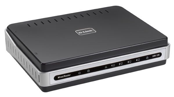 WIRED NETWORK ROUTER – D-LINK DIR-120 ETHERNET BROADBAND ROUTER