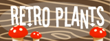 Retro Plants Blog Bar Wood Grain Mushroom