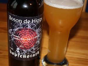 Boson de Higgs beer is a wheat beer that combines sour, smoky and spicy flavors ... and it's made with real bosons. The beer was reviewed for Les Coureurs des Boires, a blog authored by Martin Thibault and David Levesque Gendron.