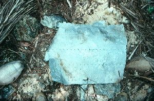 A piece of aluminum believed to be part of Amelia Earhart’s plane. TIGHAR