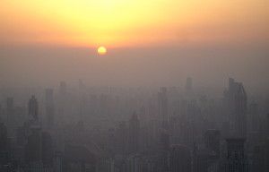 Simulations show reducing smog and other pollution in Shanghai (shown) and other cities may save lives in the long run.