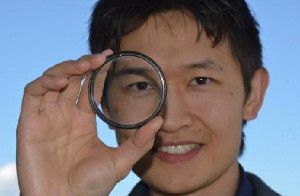 Kenneth Chau, University of British Columbia, is excited about the newly published research that explains how he and his colleagues developed a negative-index material that can be sprayed onto surfaces and act as a lens.