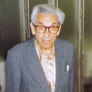 Paul Erdős at a student seminar in Budapest, Fall 1992.
