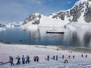 Tourists disembark at Antarctica's Danco Island (file picture).