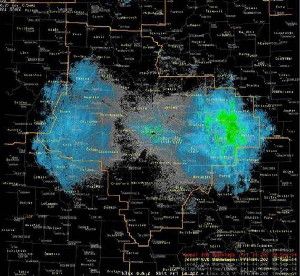The National Weather Service says a huge swarm of butterflies was responsible for the butterfly-shaped blob that showed up on radar over St. Louis last week.