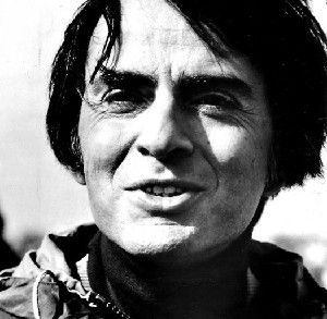 Sagan on Cosmos Publicity photo of Carl Sagan, made by PBS