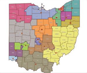 Ohio redistricting map