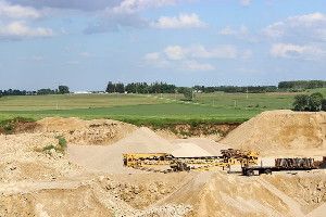 Western Wisconsin's sand, high in quartz and compressive strength, lies close to the surface-perfectly suited to the oil and natural gas industry's fracking needs. The sand rush is on at quarries like this one south of Portage.