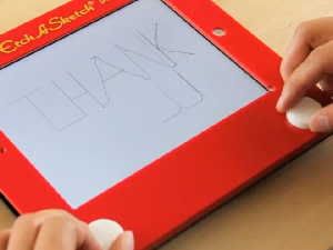 The Etcher iPad case turns your iPad into a classic Etch A Sketch toy.
