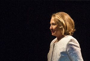 Former Secretary of State Hillary Clinton at the Kennedy Center, April 2, 2013.