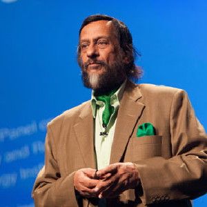 UNDERESTIMATING: Today, ice loss in Greenland and Antarctica is trending at least 100 years ahead of projections compared to IPCC's first three reports. Pictured: Rajenda Pachauri, chair of the Intergovernmental Panel on Climate Change (IPCC).