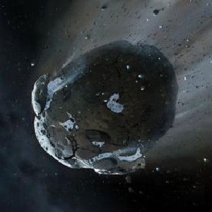 OCEAN BEARER: The oceans on Earth and other rocky planets likely arrived via impacting asteroids and comets. Now, astronomers have spotted the remains of a watery asteroid around a distant star that could represent just such an ocean bearer.