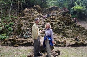Professor Tim Beach and Professor Sheryl Luzzader-Beach in the tropical lowlands of Central America.