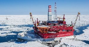 MIGRATING ICE  Climate change may cause sea ice in the Arctic to travel longer distances at faster speeds. That ice can carry oil spilled from Arctic oil platforms across the ocean and quickly cause widespread ecological damage, new research shows.