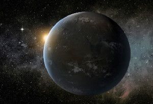 This artist’s concept depicts a super-Earth. Image credit: NASA / Ames / JPL-Caltech.