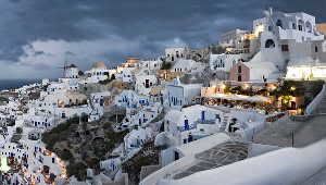 Greece's Santorini was created by a volcanic blast 3,600 years ago.