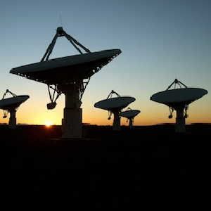 SCOPE-OFF: South Africa has already built seven radio telescopes as prototypes for the proposed Square Kilometer Array.