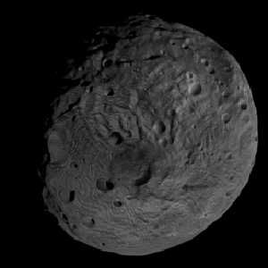 MINIATURE WORLD: The framing camera on NASA's Dawn spacecraft shows the south pole of the giant asteroid Vesta