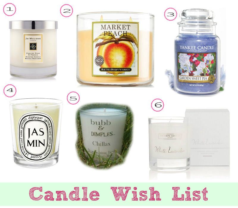 Candle Wish List