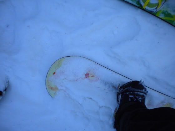 pow in the lift line at seymour