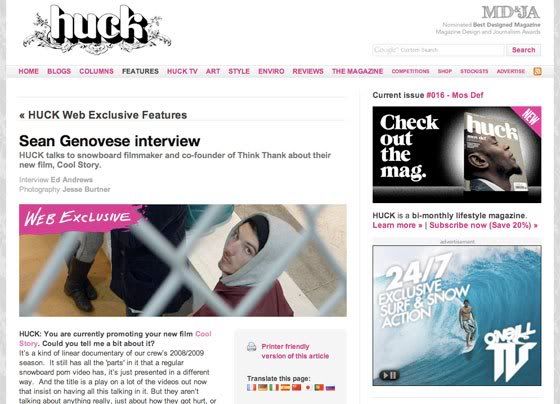 Genovese Huck web interview