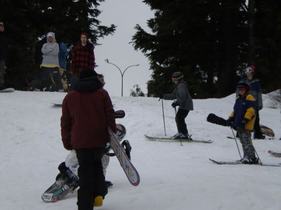 opening day seymour - skiiers