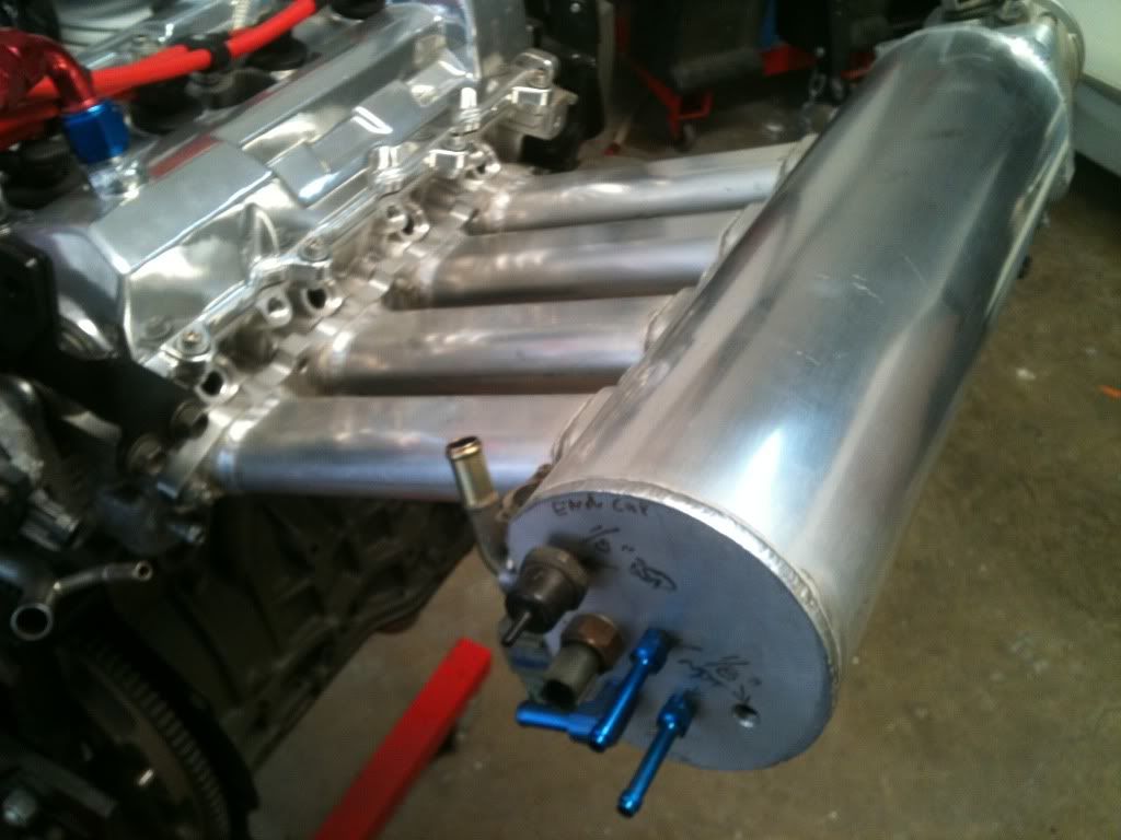 Aluminum straight runner intake manifold complete