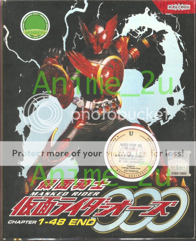 DVD Masked Kamen Rider 假面骑士 OOO Chapter 1   48 End  New  