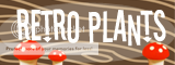 Retro Plants Blog Bar Wood Grain Mushroom
