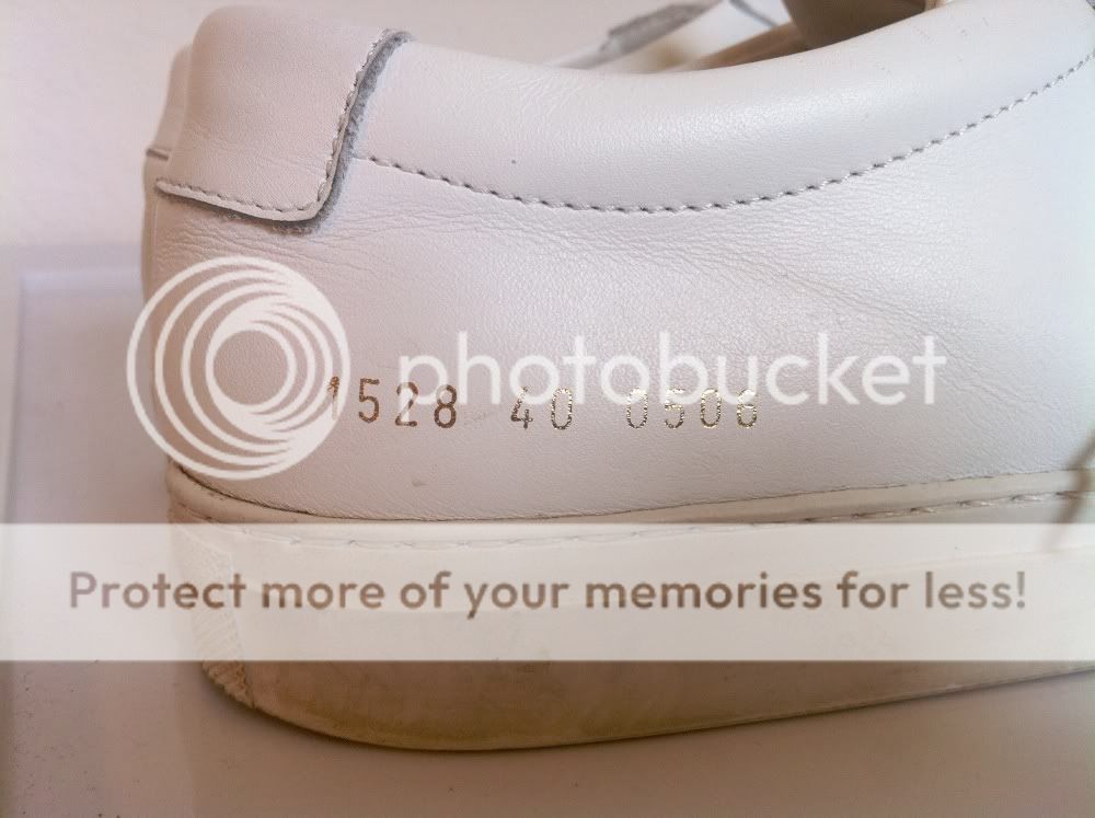 Common Projects Achilles Low White Leather Size 40